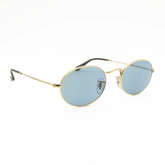 Occhiale da sole Ray-Ban Oval RB3547 001/56 Oro/Blu
