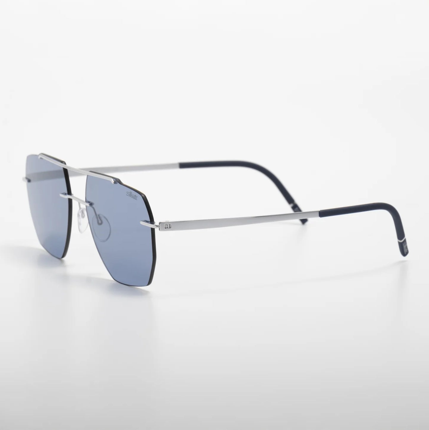 Occhiale da sole Silhouette Rincon 8746 75 7010 Silver / Nightblue