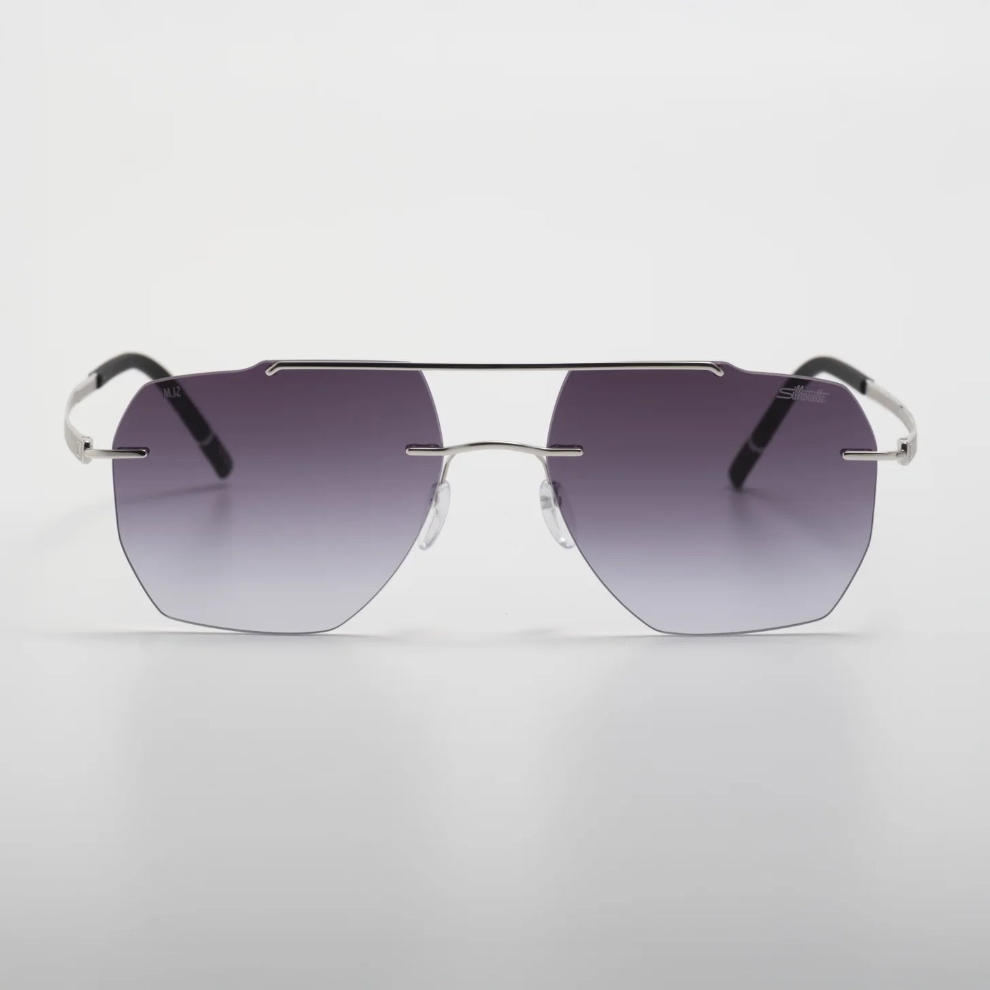 Occhiale da sole Silhouette Rincon 8746 75 7000 Rhodium / Black