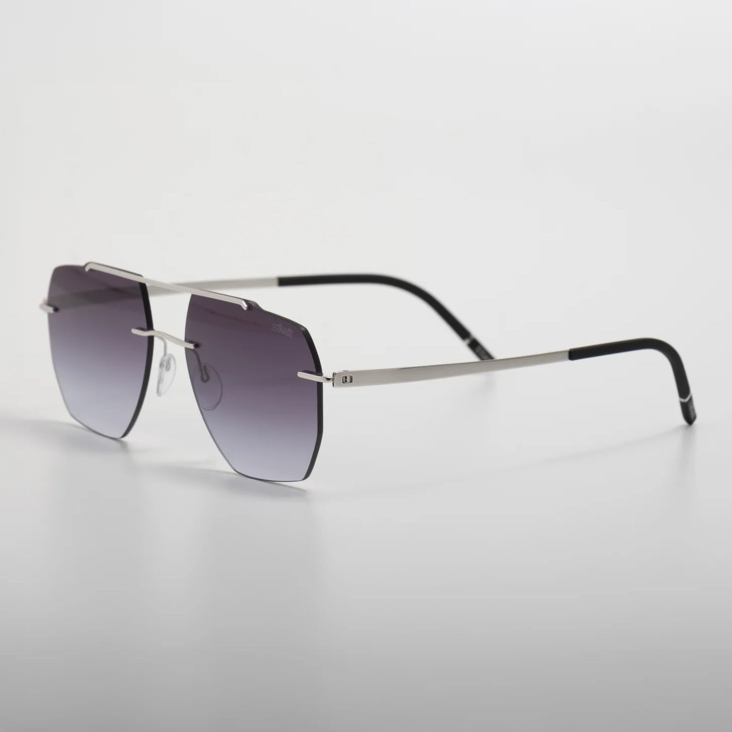 Occhiale da sole Silhouette Rincon 8746 75 7000 Rhodium / Black