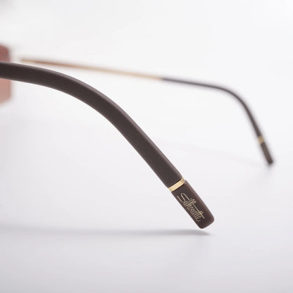 Occhiale da sole Silhouette Escondido 8747 75 7620 Gold / Darkbrown