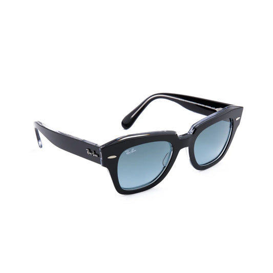 Occhiale da sole Ray-Ban State street RB2186 12943M Black on Transparent