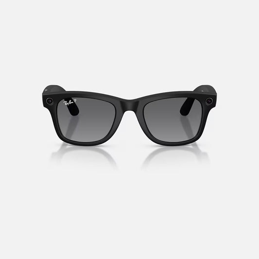 Occhiale da sole Ray Ban-Meta Wayfarer (Gen 2) RW4012 601ST3 Matt Black Polarized