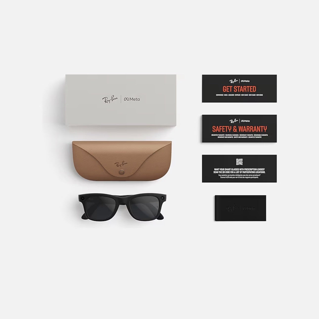 Occhiale da sole Ray Ban-Meta Wayfarer (Gen 2) RW4012 601ST3 Matt Black Polarized