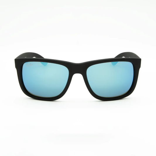 Occhiale da sole Ray-Ban Justin RB4165 622/55 Matt Black/Blue Mirror